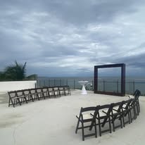 Montaje en jardín para evento